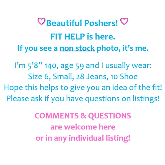 Other - Fit Guide, Comments and Questions!